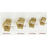 Silindir Masa Menteşesi Pirinç 10mm - 2 Adet