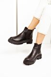 Cozy Kenar Lastikli , Kaydırmaz , Esnek ve Kalın Tabanlı Kadın Bot
