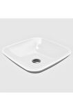 Harmony 43 Cm Gövde Üstü Lavabo Batarya Deliksiz Taşma Kanalsız