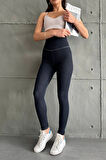 DarkBlue Ekstra Yüksek Bel Kot Tayt Pantolon Jeggings