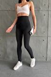 Siyah Ekstra Yüksek Bel Kot Tayt Pantolon Jeggings
