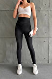 Siyah Ekstra Yüksek Bel Kot Tayt Pantolon Jeggings