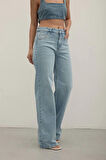 Premium Yıkamalı Wide Leg Jeans