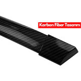 Karbon Desenli Ledli Spoiler Esnek Ledli Spoiler Universal Karbon Işıklı