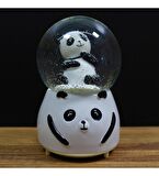 Panda Büyük Boy Püskürtmeli Işıklı Müzikli Kar Küresi