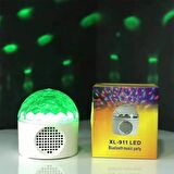 Bluetooth Hoparlör Led Sihirli Disko Topu - Star Master Yıldızlı-Aylı Gece Lambası 