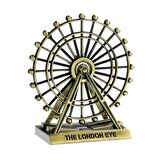 Vintage Metal İngiltere London Eye Biblo Antik Bronz 15 cm