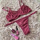 Bralet Sütyen Takımı ( Sütyen & Tanga ) Iç Çamaşırı Takımı