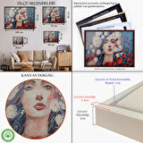 Kahverengi Çerçeveli Venüs'ün Gözyaşları Kanvas Duvar Tablosu