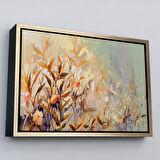 Siyah Çerçeveli Renkli Yapraklar Duvar Tablosu