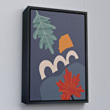 Kahverengi Çerçeveli Soyut Renkler Tablosu