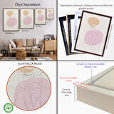 Siyah Çerçeveli Soyut Kadın Tablosu