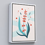 Altın Çerçeveli Renkli Çiçek Tablosu