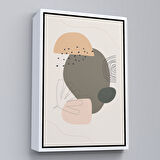 Beyaz Çerçeveli İskandinav Soyut Tablo