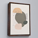 Beyaz Çerçeveli İskandinav Soyut Tablo