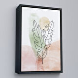 Kahverengi Çerçeveli İskandinav Soyut Tablo