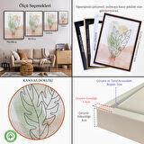 Kahverengi Çerçeveli İskandinav Soyut Tablo