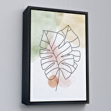 Altın Çerçeveli İskandinav Soyut Tablo