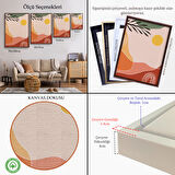 Siyah Çerçeveli İskandinav Soyut Tablo