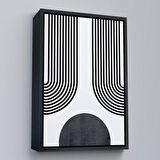 Siyah Çerçeveli Çocuk Odası Sevimli Yavru Ayı Tablosu