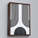 Siyah Çerçeveli Çocuk Odası Sevimli Yavru Ayı Tablosu