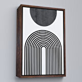 Siyah Çerçeveli Kız Çocuk Odası Sevimli Yavru Tilki Tablosu