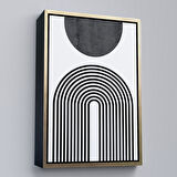 Siyah Çerçeveli Kız Çocuk Odası Sevimli Yavru Tilki Tablosu