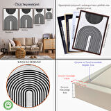 Siyah Çerçeveli Kız Çocuk Odası Sevimli Yavru Tilki Tablosu