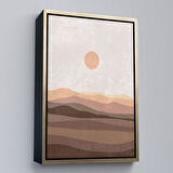 Altın Çerçeveli Çocuk Odası Sevimli Yavru Ayı Tablosu