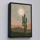 Siyah Çerçeveli Çocuk Odası Sevimli Güneş Tablosu