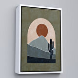 Siyah Çerçeveli Balon ile Uçan Sevimli Yavru Fil Tablosu