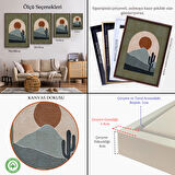 Siyah Çerçeveli Balon ile Uçan Sevimli Yavru Fil Tablosu