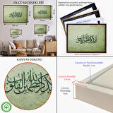 Siyah Çerçeveli Şüphesiz Gönüller Ancak Allah’ı Zikrederek Huzur Bulur(Rad Suresi 28.Ayet) Tablo