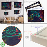 Altın Çerçeveli Modern Dini Dekoratif Kanvas Tablo