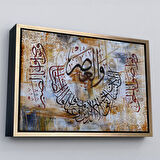 Altın Çerçeveli Birbirlerine Hakkı Tavsiye Edenler,Onlar Ziyanda Değillerdir Asr Suresi Tablo