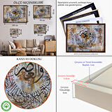 Altın Çerçeveli Birbirlerine Hakkı Tavsiye Edenler,Onlar Ziyanda Değillerdir Asr Suresi Tablo