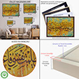 Altın Çerçeveli Rabbim, Ben Nefsime Zulmettim, Beni Bağışla (kasas Suresi 16.ayet) Yazılı Tablo