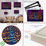 Siyah Çerçeveli Rabbinin Her Şeye Tanık Olması Yetmez mi? Fussulet Suresi 53.Ayet Duvar Tablosu