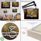 Altın Çerçeveli Rabbim! Göğsümü Genişlet, İşimi Kolaylaştır (Taha Suresi 25-26. Ayet) Duvar Tablosu