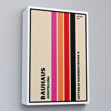 Siyah Çerçeveli Renkli Soyut Çiçekler Tablosu