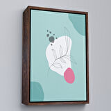 Siyah Çerçeveli Renkli Soyut Geometrik Şekiller Tablosu