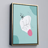 Siyah Çerçeveli Renkli Soyut Geometrik Şekiller Tablosu