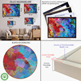 Kahverengi Çerçeveli Kalp Isırığı Dekoratif Kanvas Duvar Tablosu