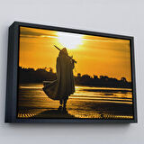 Siyah Çerçeveli Suikastçi Dekoratif Kanvas Duvar Tablosu