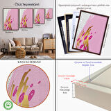 Siyah Çerçeveli Renkli Soyut Geometrik Şekiller Tablosu