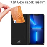 Dux Ducis iPhone 13 Pro Max 6.7inç Kılıf Kapaklı Flip Cover Kılıf SkinPro Series-(5775)