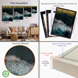 Siyah Çerçeveli Gece Manzarası Tablosu