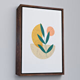 Siyah Çerçeveli Soft İskandinav Soyut Şekiller Tablosu