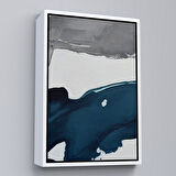 Siyah Çerçeveli Yağlıboya Görünümlü Modern Tablosu