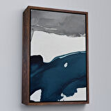 Siyah Çerçeveli Yağlıboya Görünümlü Modern Tablosu